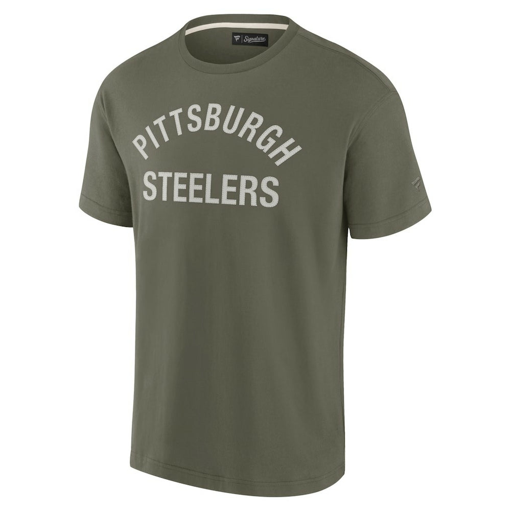 Fanatics Pittsburgh Steelers Unisex Elements Super Soft Short Sleeve T-Shirt Olive