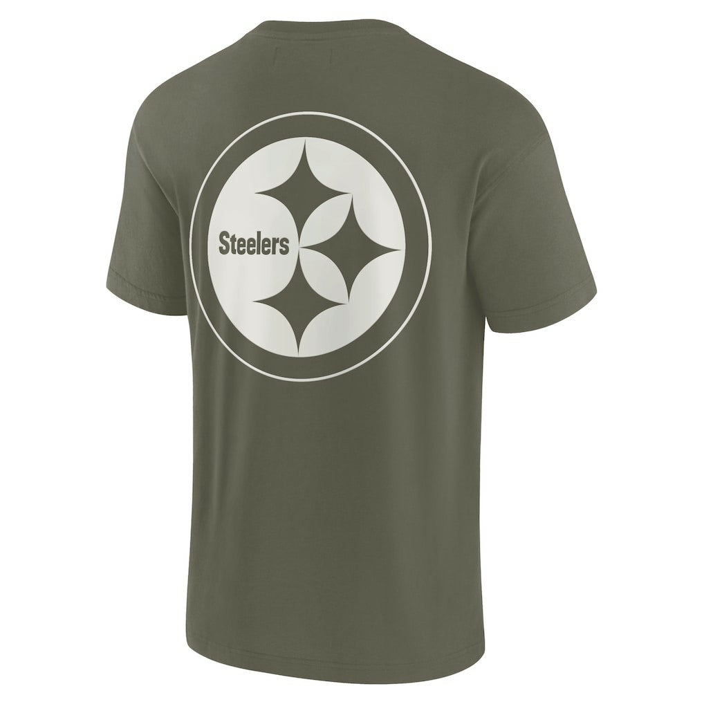 Fanatics Pittsburgh Steelers Unisex Elements Super Soft Short Sleeve T-Shirt Olive