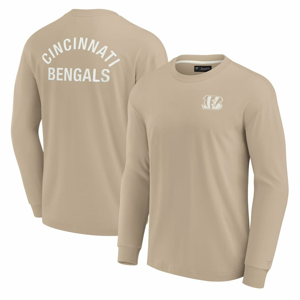 Fanatics Cincinnati Bengals Unisex Elements Super Soft Long Sleeve T-Shirt Khaki