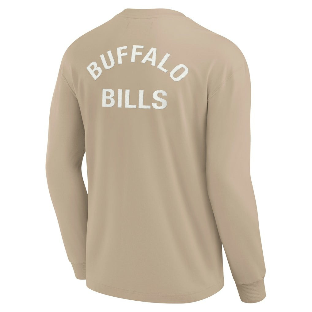 Fanatics Buffalo Bills Unisex Elements Super Soft Long Sleeve T-Shirt Khaki