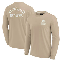 Fanatics Cleveland Browns Unisex Elements Super Soft Long Sleeve T-Shirt Khaki