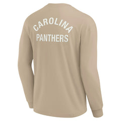 Fanatics Carolina Panthers Unisex Elements Super Soft Long Sleeve T-Shirt Khaki