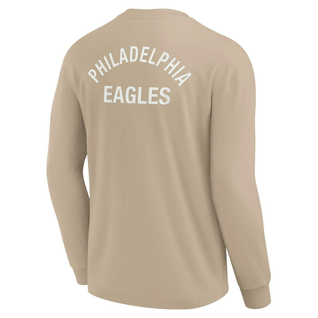Fanatics Philadelphia Eagles Unisex Elements Super Soft Long Sleeve T-Shirt Khaki