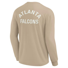 Fanatics Atlanta Falcons Unisex Elements Super Soft Long Sleeve T-Shirt Khaki
