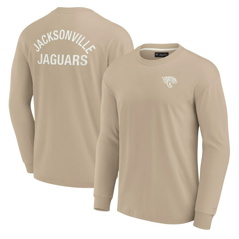 Fanatics Jacksonville Jaguars Unisex Elements Super Soft Long Sleeve T-Shirt Khaki