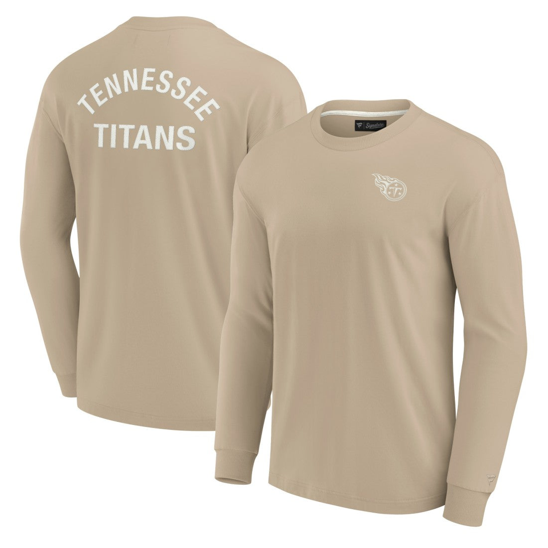 Fanatics Tennessee Titans Unisex Elements Super Soft Long Sleeve T-Shirt Khaki
