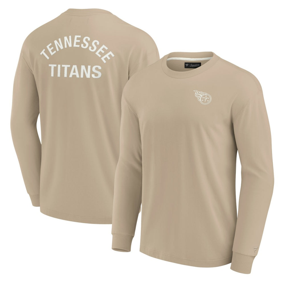 Fanatics Tennessee Titans Unisex Elements Super Soft Long Sleeve T-Shirt Khaki