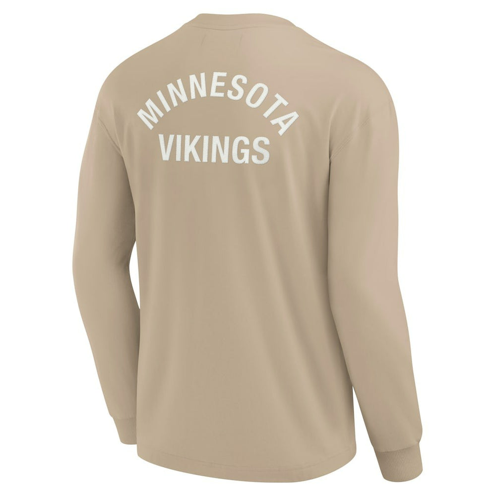 Fanatics Minnesota Vikings Unisex Elements Super Soft Long Sleeve T-Shirt Khaki