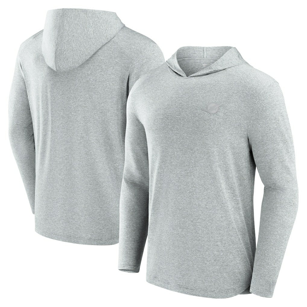 Fanatics Miami Dolphins Front Office Tech Lightweight Hoodie T-Shirt Gray