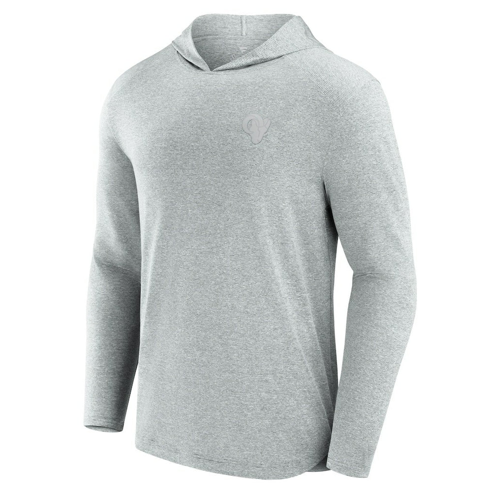 Fanatics Los Angeles Rams Front Office Tech Lightweight Hoodie T-Shirt Gray