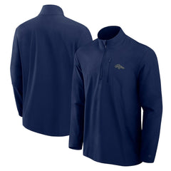 Fanatics Denver Broncos Front Office Micro Tonal Quarter-Zip Pullover Navy