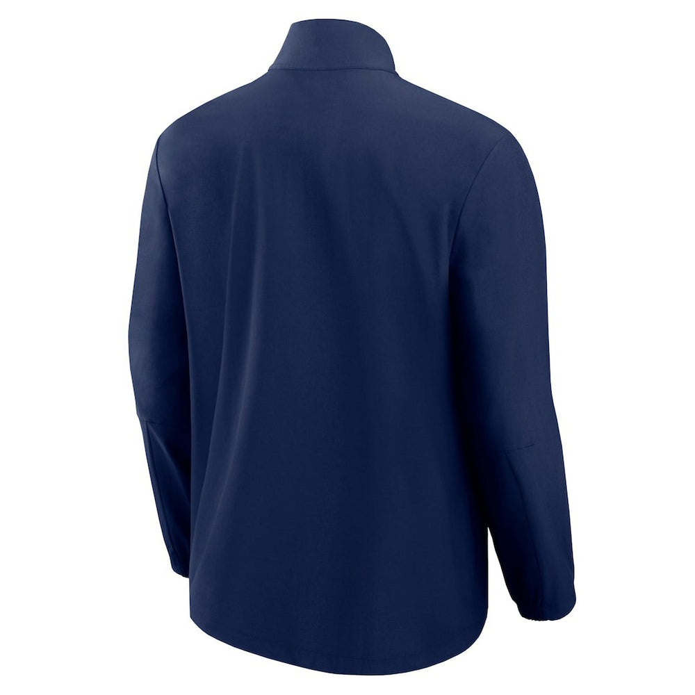 Fanatics Denver Broncos Front Office Micro Tonal Quarter-Zip Pullover Navy