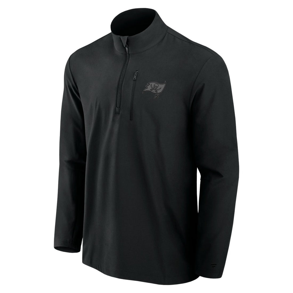 Fanatics Tampa Bay Buccaneers Front Office Micro Tonal Quarter-Zip Pullover Black