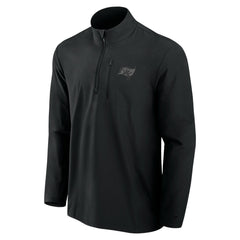 Fanatics Tampa Bay Buccaneers Front Office Micro Tonal Quarter-Zip Pullover Black
