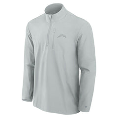 Fanatics Los Angeles Chargers Front Office Micro Tonal Quarter-Zip Pullover Gray