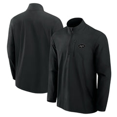 Fanatics New York Jets Front Office Micro Tonal Quarter-Zip Pullover Black