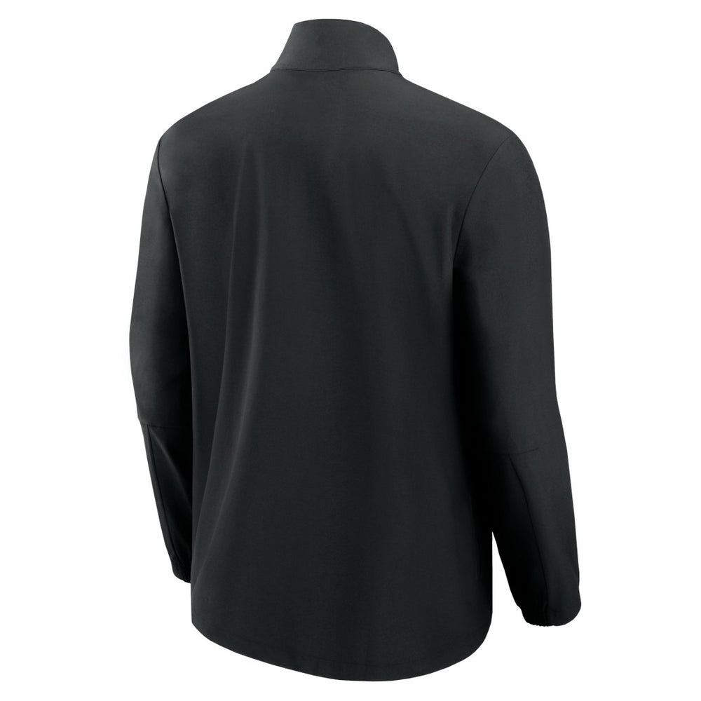 Fanatics New York Jets Front Office Micro Tonal Quarter-Zip Pullover Black