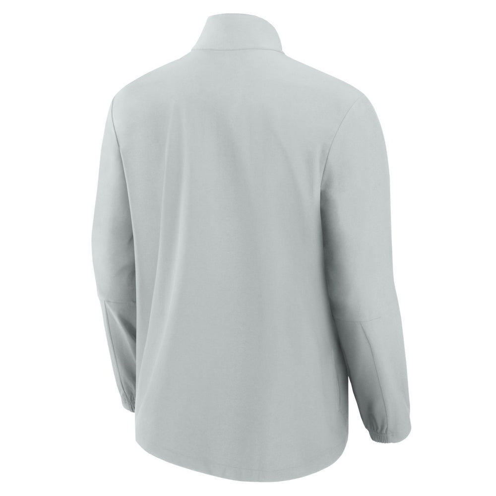 Fanatics Detroit Lions Front Office Micro Tonal Quarter-Zip Pullover Gray
