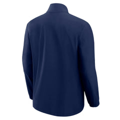 Fanatics Tennessee Titans Front Office Micro Tonal Quarter-Zip Pullover Navy