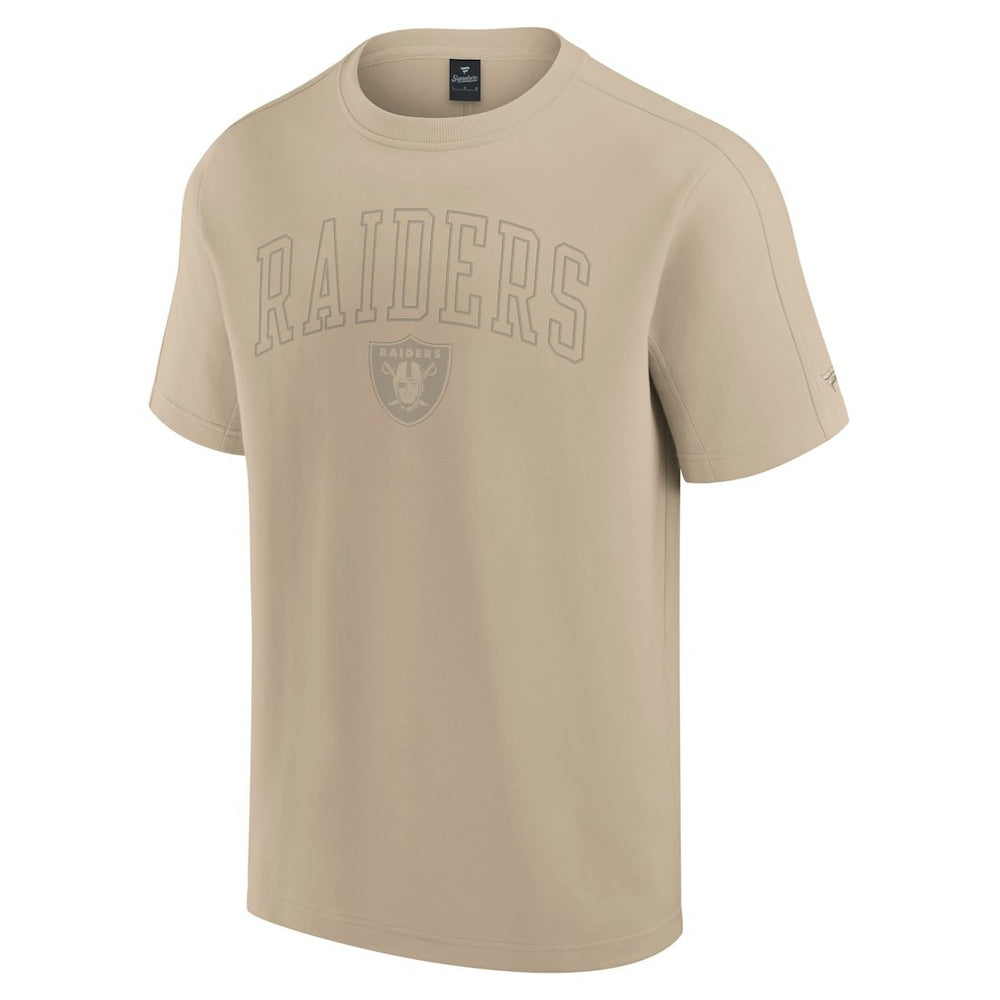 Fanatics Las Vegas Raiders Unisex Elements Heavyweight Tri-Blend T-Shirt Khaki