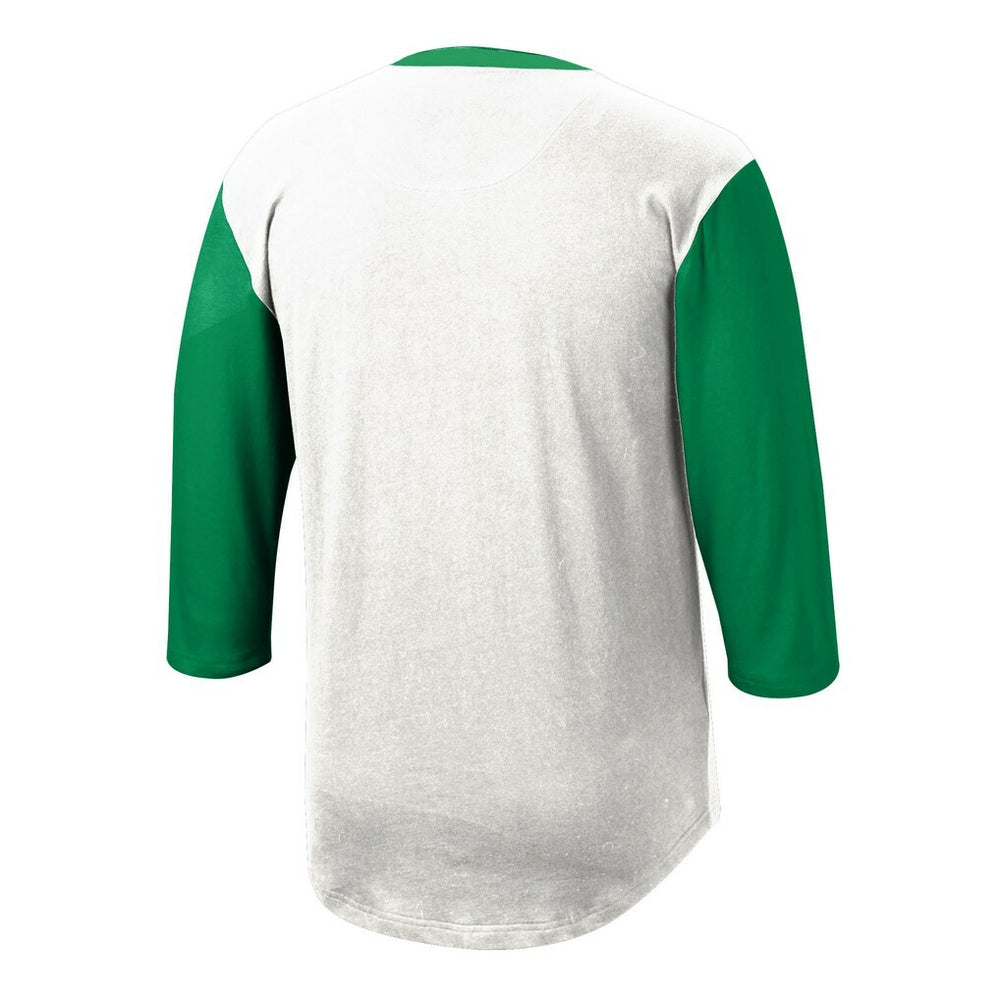 Mitchell & Ness New York Jets Legacy Slub Henley 3/4 Sleeve T-Shirt White