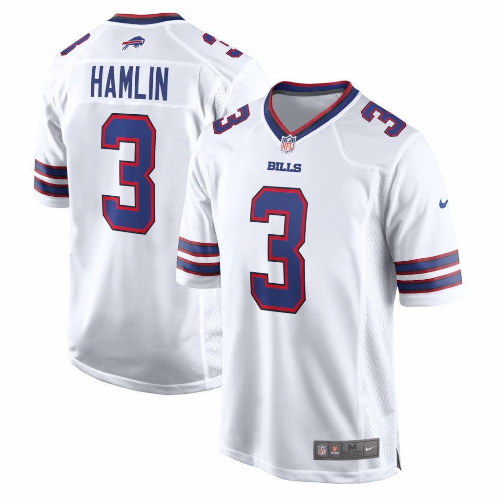 Nike Damar Hamlin Buffalo Bills Game Jersey White