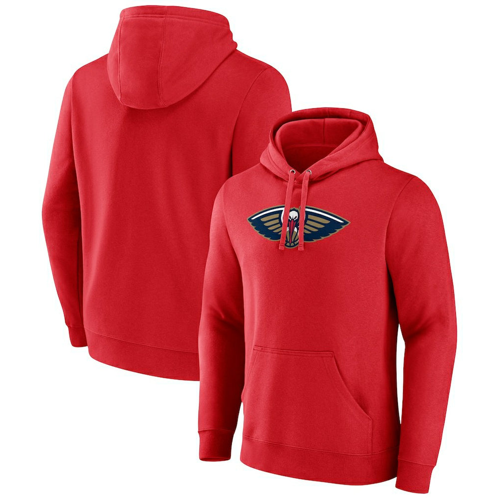 New Orleans Pelicans Primary Logo Pullover Hoodie Red | Fanatics discount