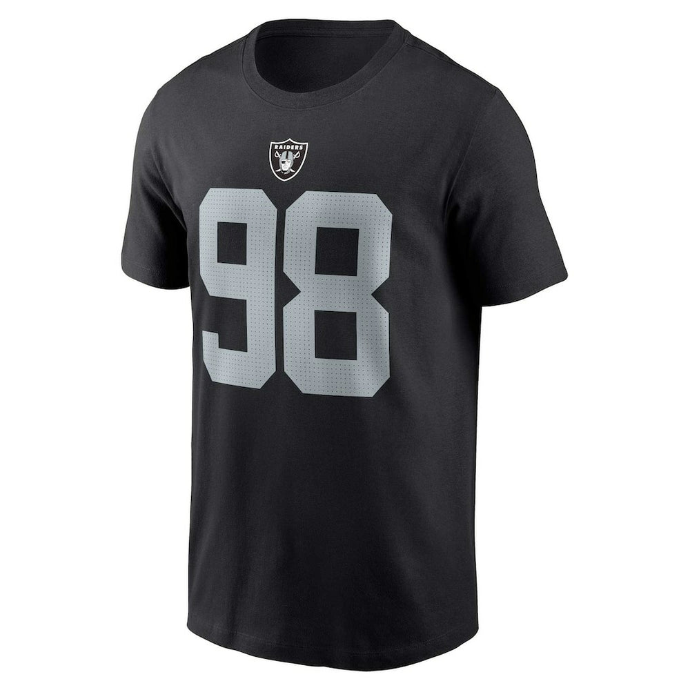 Nike Maxx Crosby Las Vegas Raiders Player Name & Number T-Shirt Black