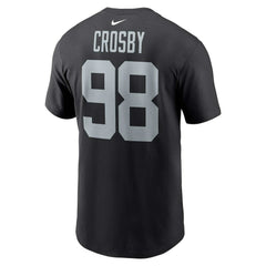 Nike Maxx Crosby Las Vegas Raiders Player Name & Number T-Shirt Black
