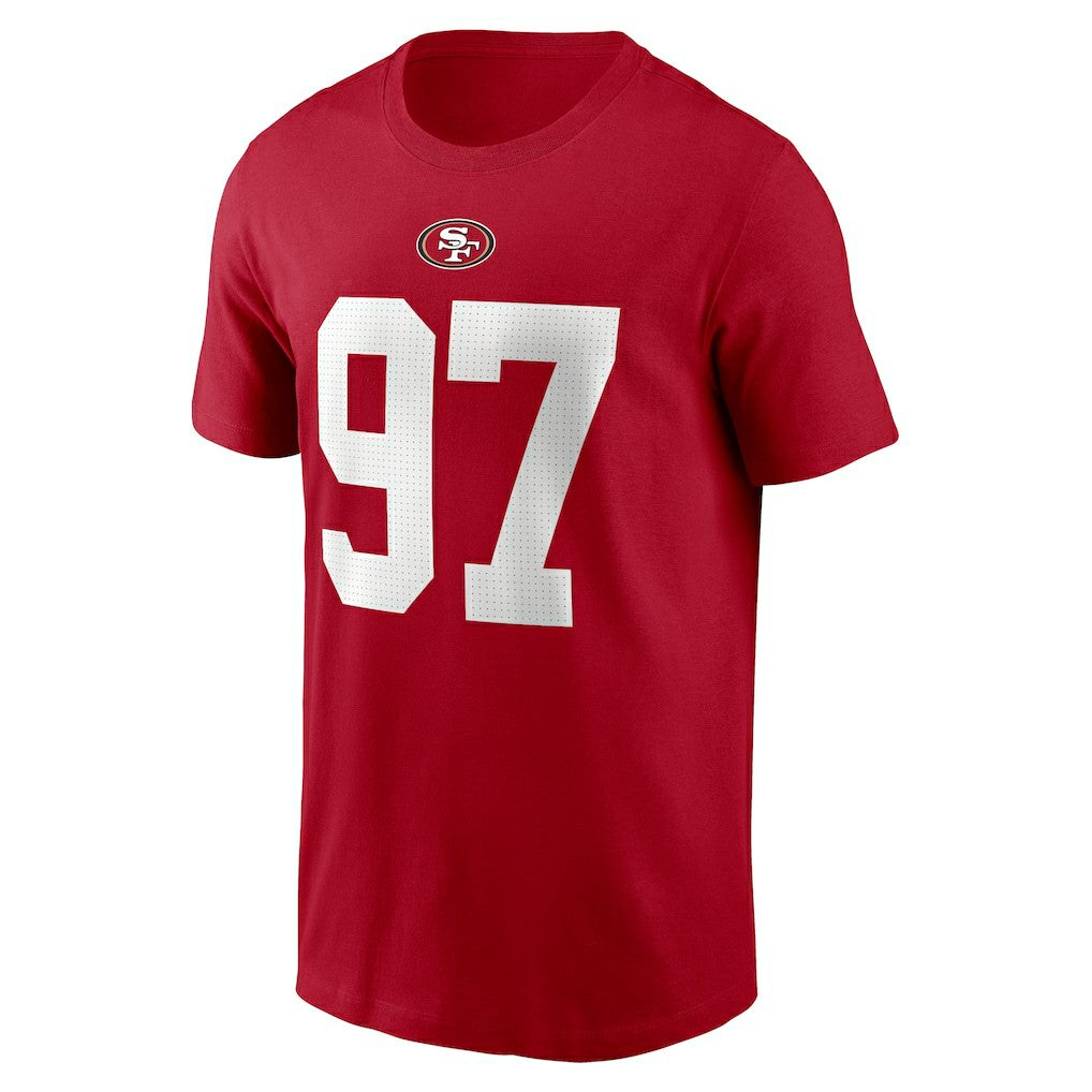Nike Nick Bosa San Francisco 49ers Player Name & Number T-Shirt Scarlet
