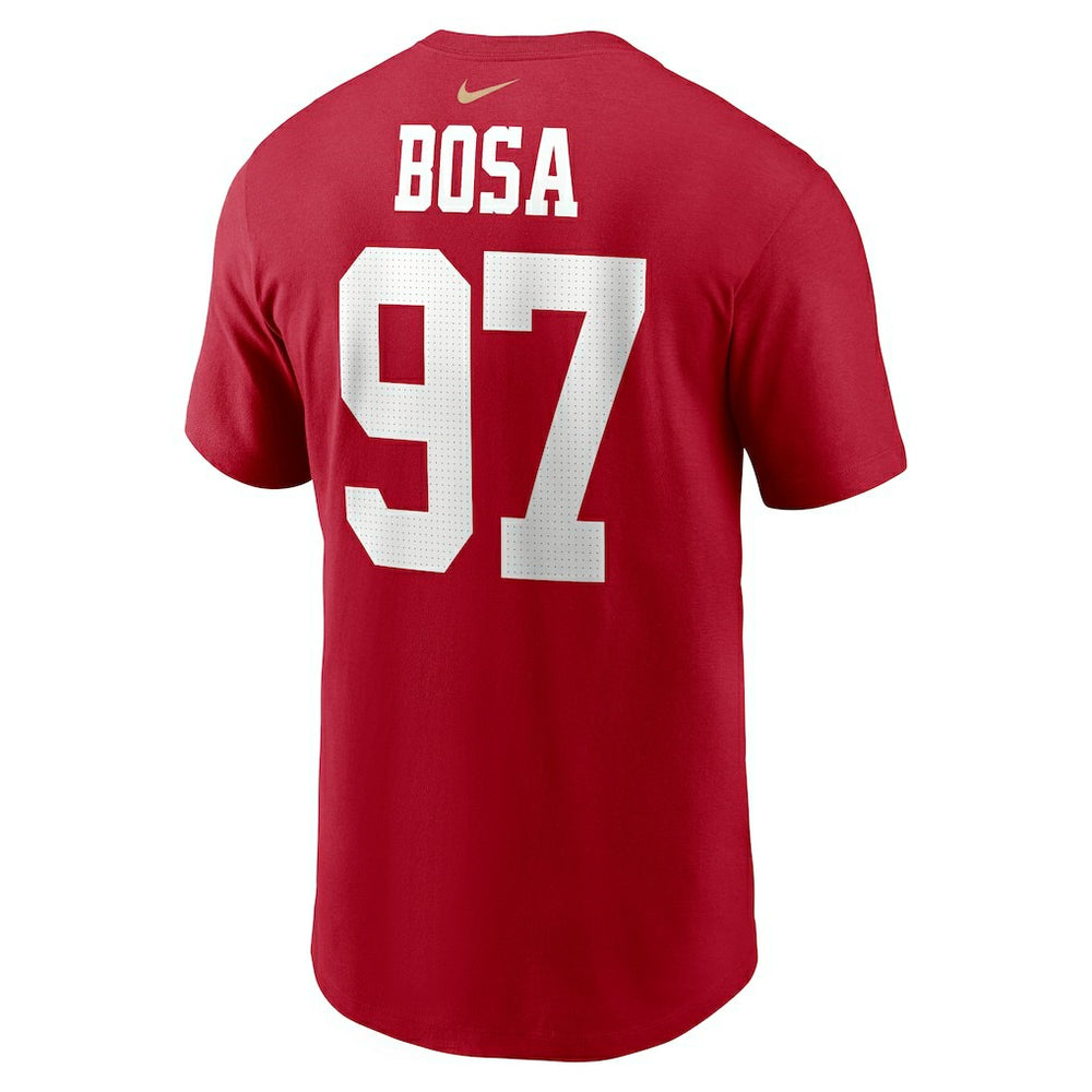 Nike Nick Bosa San Francisco 49ers Player Name & Number T-Shirt Scarlet