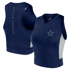 Fanatics Dallas Cowboys Women's Studio Fitted Gym Tank Top Navy