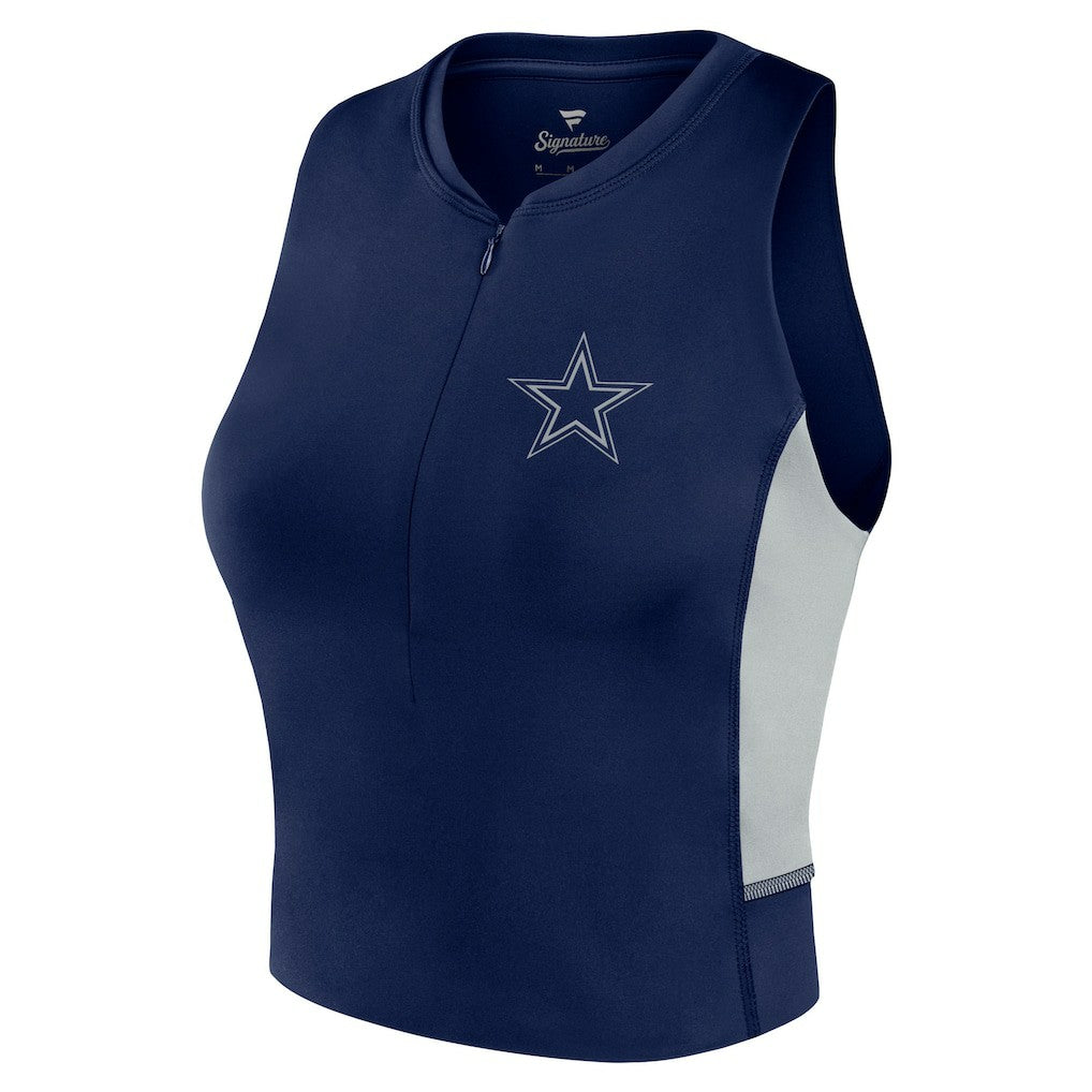 Fanatics Dallas Cowboys Women's Studio Fitted Gym Tank Top Navy