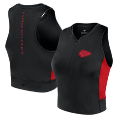 Fanatics Kansas City Chiefs Women's Studio Fitted Gym Tank Top Black