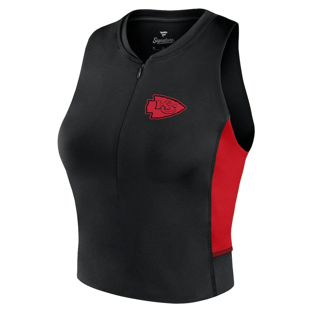 Fanatics Kansas City Chiefs Women's Studio Fitted Gym Tank Top Black