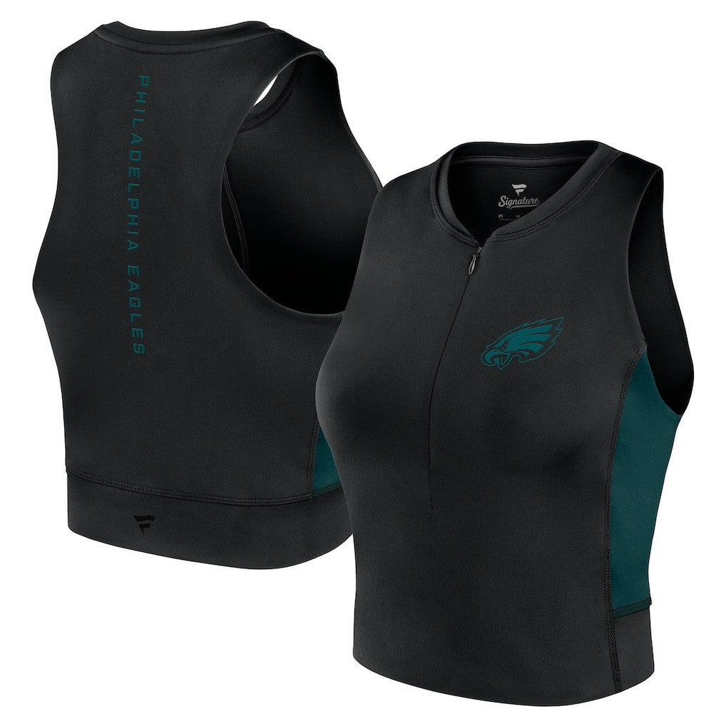 Fanatics Philadelphia Eagles Women's Studio Fitted Gym Tank Top Black