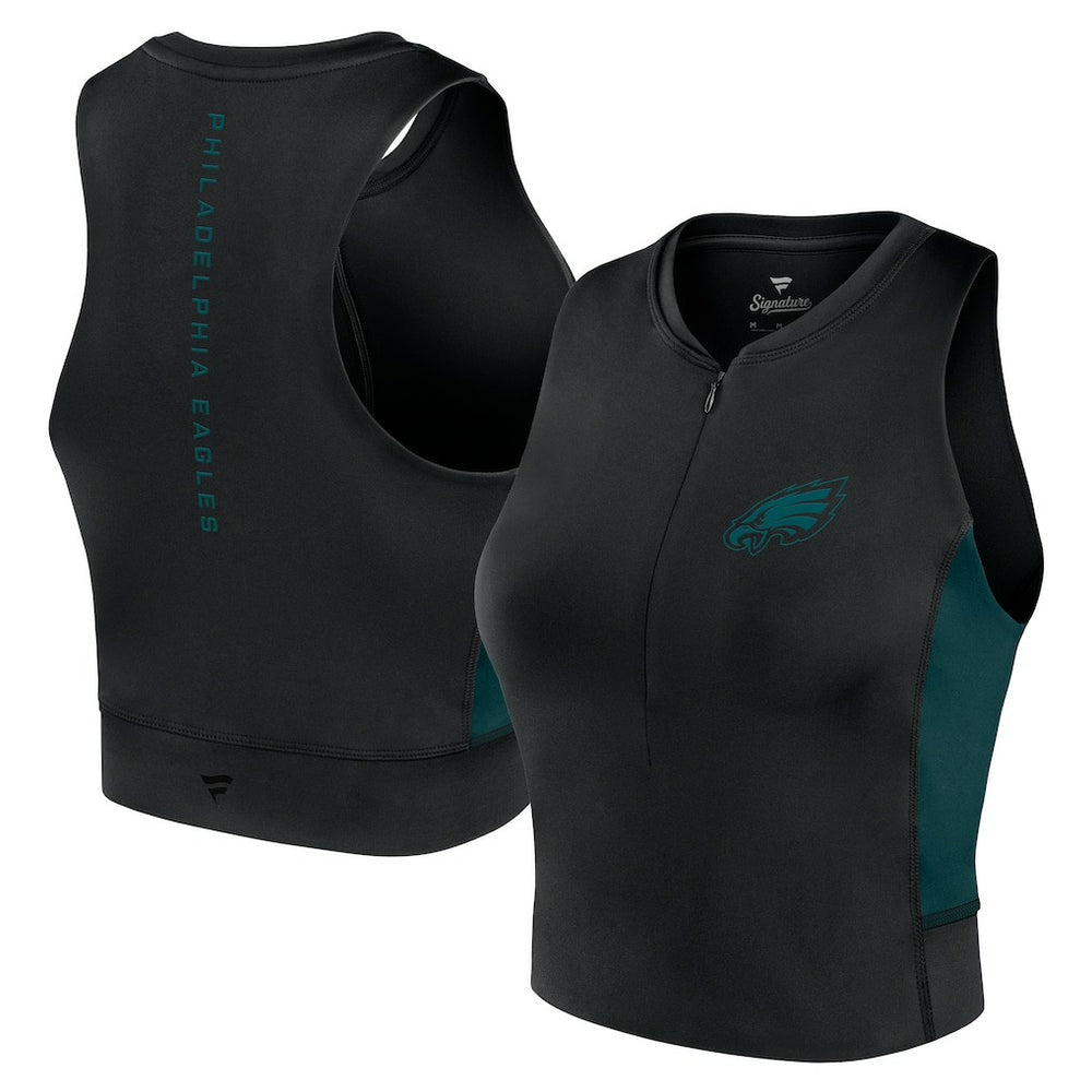 Fanatics Philadelphia Eagles Women's Studio Fitted Gym Tank Top Black