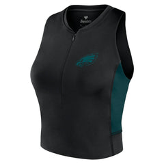 Fanatics Philadelphia Eagles Women's Studio Fitted Gym Tank Top Black