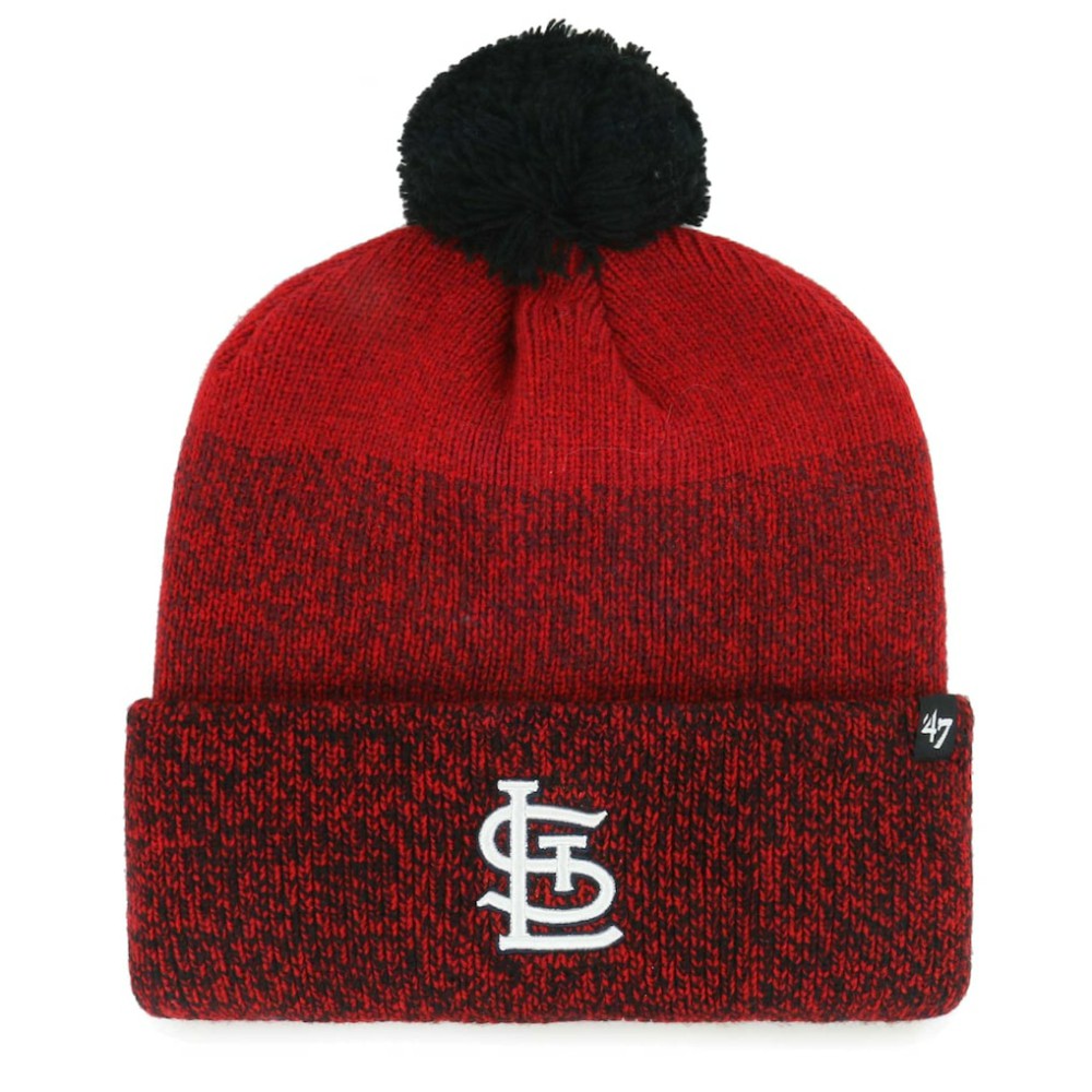St. Louis Cardinals '47 Darkfreeze Cuffed Knit Hat with Pom - Red - 47 brand Discount