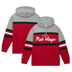 Detroit Red Wings Head Coach Pullover Hoodie - Red/Gray - NHL 200328521