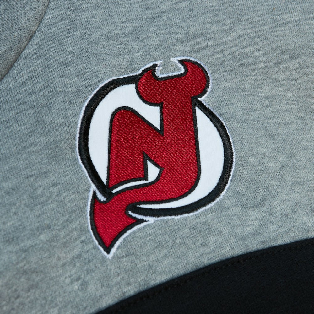 New Jersey Devils Head Coach Pullover Hoodie - Red/Gray - NHL 200328526