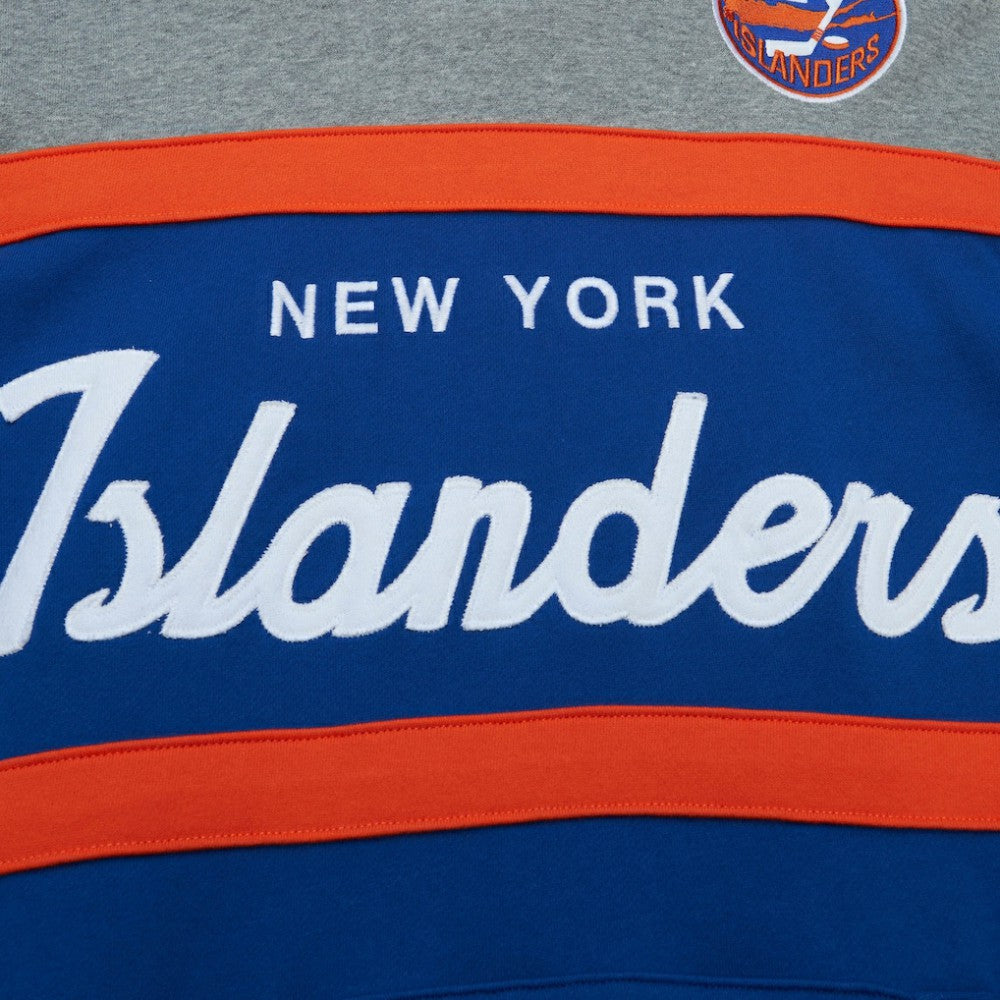 New York Islanders Head Coach Pullover Hoodie - Royal/Gray - NHL 200328531