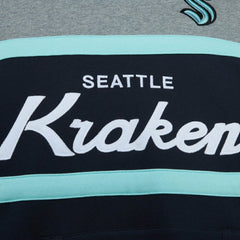 Seattle Kraken Head Coach Pullover Hoodie - Deep Sea Blue/Gray - NHL 200328535