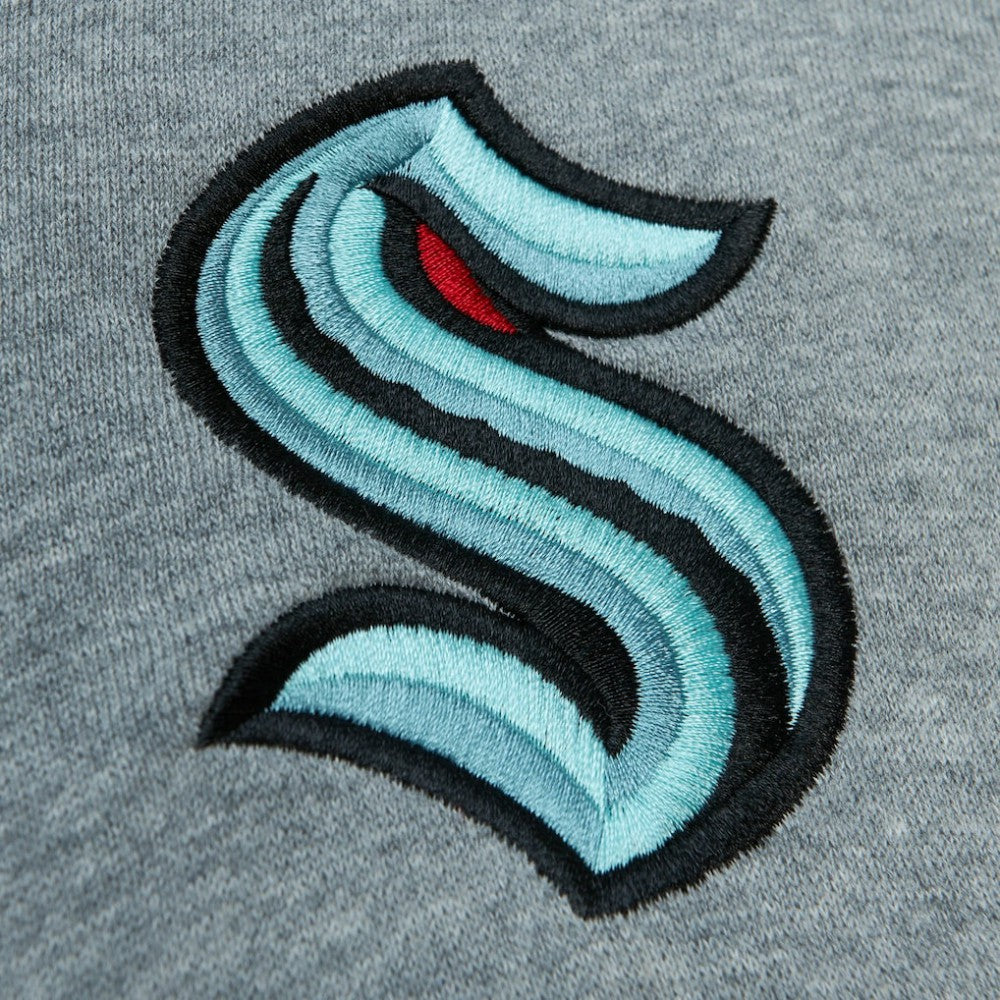 Seattle Kraken Head Coach Pullover Hoodie - Deep Sea Blue/Gray - NHL 200328535