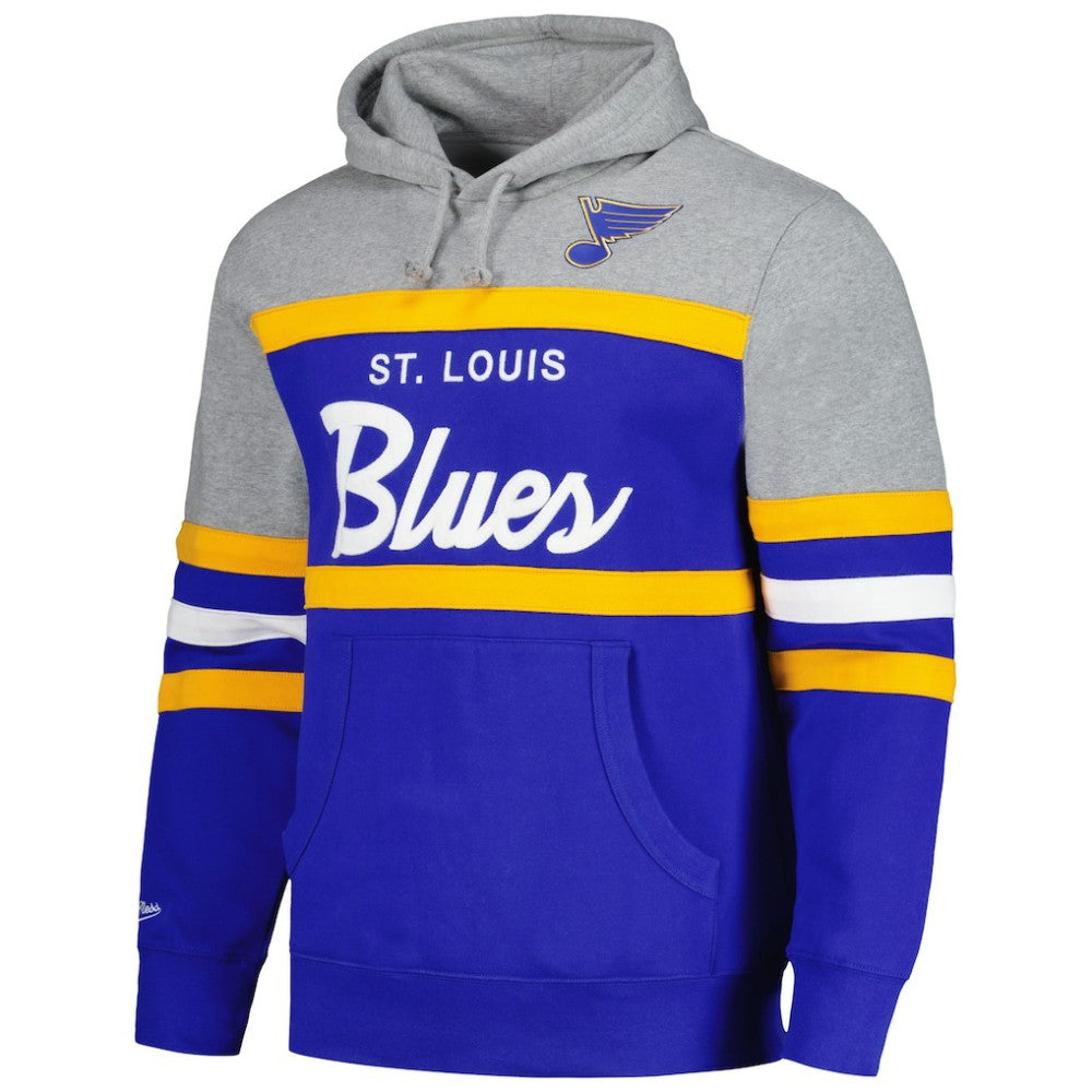 St. Louis Blues Head Coach Pullover Hoodie - Blue/Gray - NHL 200328536