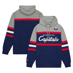 Washington Capitals Head Coach Pullover Hoodie - Navy/Gray - NHL 200328540