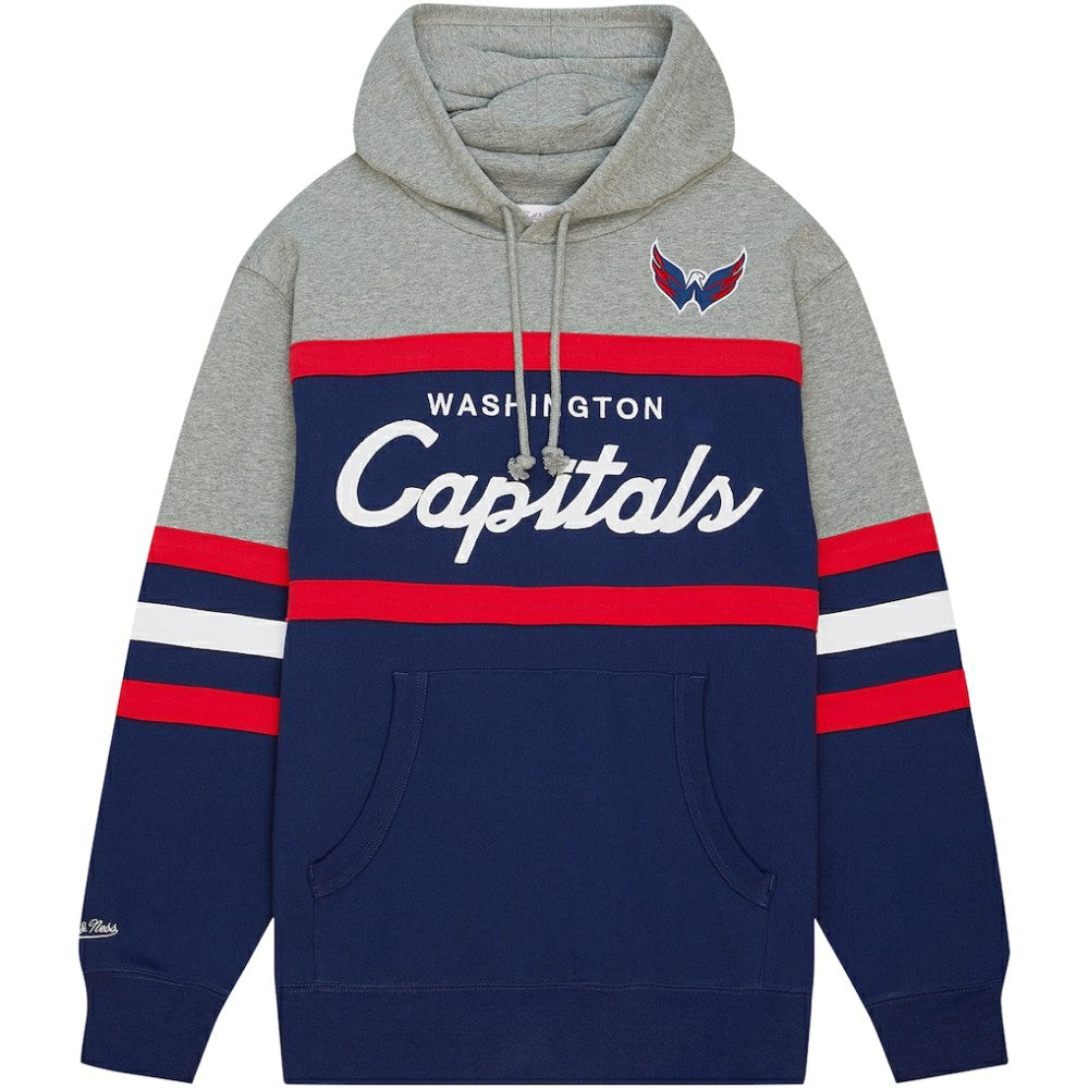 Washington Capitals Head Coach Pullover Hoodie - Navy/Gray - NHL 200328540