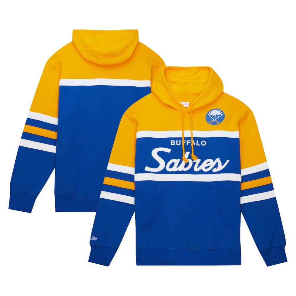 Buffalo Sabres Mitchell & Ness Head Coach Pullover Hoodie - Royal/Gold - NHL 200328541