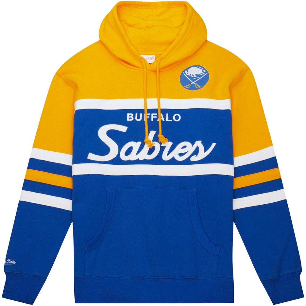 Buffalo Sabres Mitchell & Ness Head Coach Pullover Hoodie - Royal/Gold - NHL 200328541