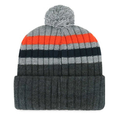 Detroit Tigers '47 Stack Cuffed Knit Hat with Pom - Gray - 47 brand Online